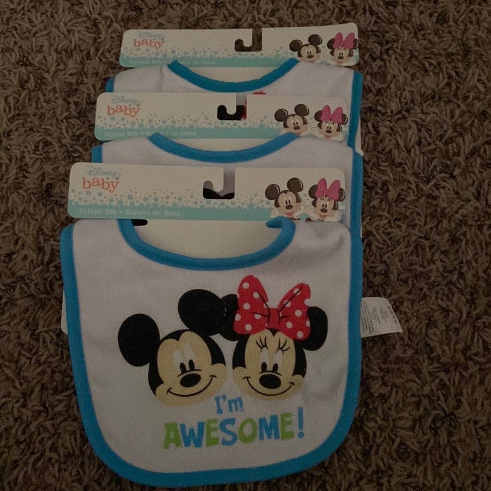 “I’m awesome!” Mickey & Minnie Bib